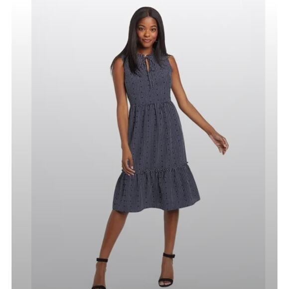 Draper James Navy Midi Dress - Picture 1 of 9